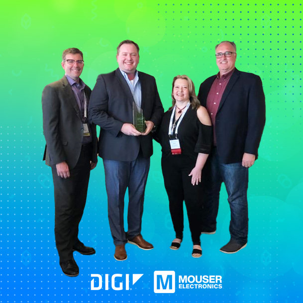 Mouser Wins Top NPI Distributor Award from Digi International